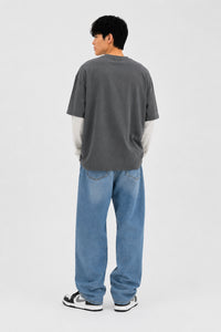 SILENT THEORY / LAYED LS TEE / 40X0205.COAL
