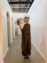 BY FRANKIE / CHOCOLATE PONCHO TOP / 886-3