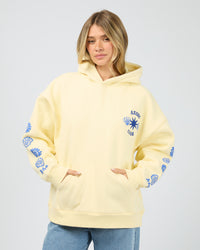 ALL ABOUT EVE / AZURE CLUB RELAXED HOODIE / YELLOW / 6479089.YLW