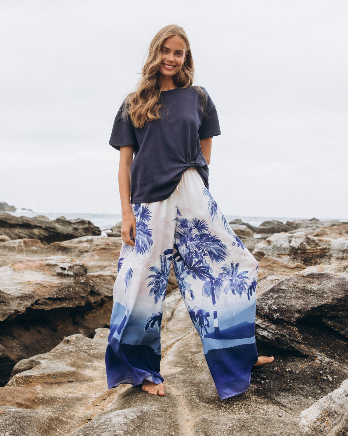 LABEL OF LOVE / EASY TUCK TEE / NAVY BLUE / LOL70453