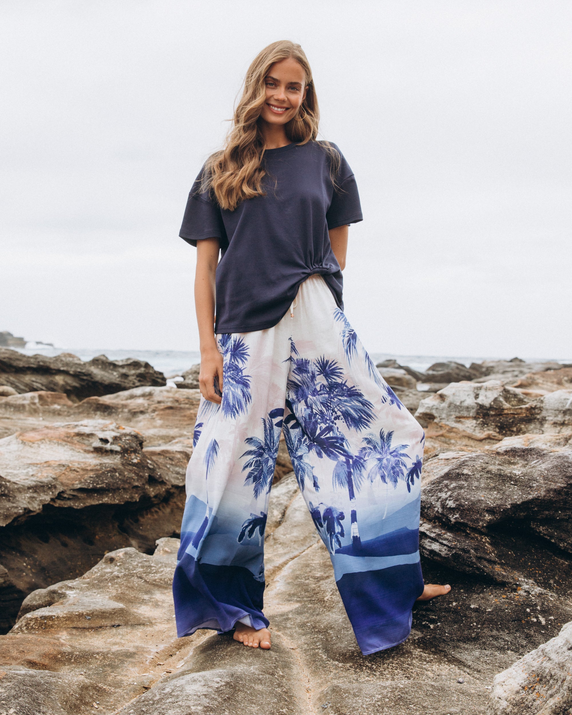 LABEL OF LOVE / EASY TUCK TEE / NAVY BLUE / LOL70453
