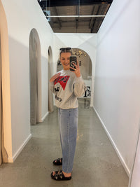 BY FRANKIE / LONG LIVE COWGIRLS JUMPER /GREY / 782-1