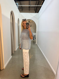 BY FRANKIE / BABY BLUE SEQUINS TEE / 231-18