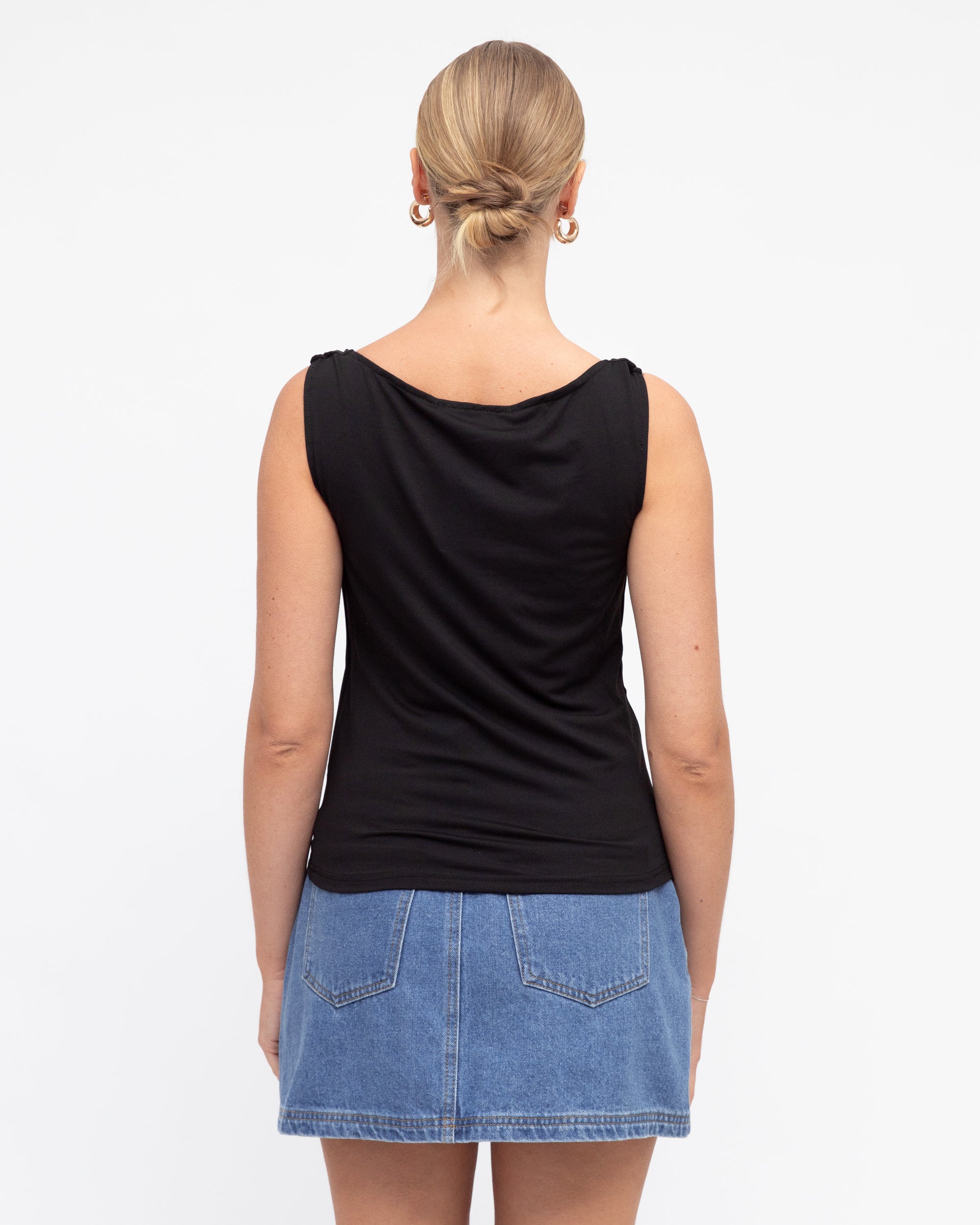 CAMILLA COWL KNECK TOP
