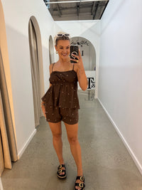 BY FRANKIE / CHOC POLKA TOP / 735-2