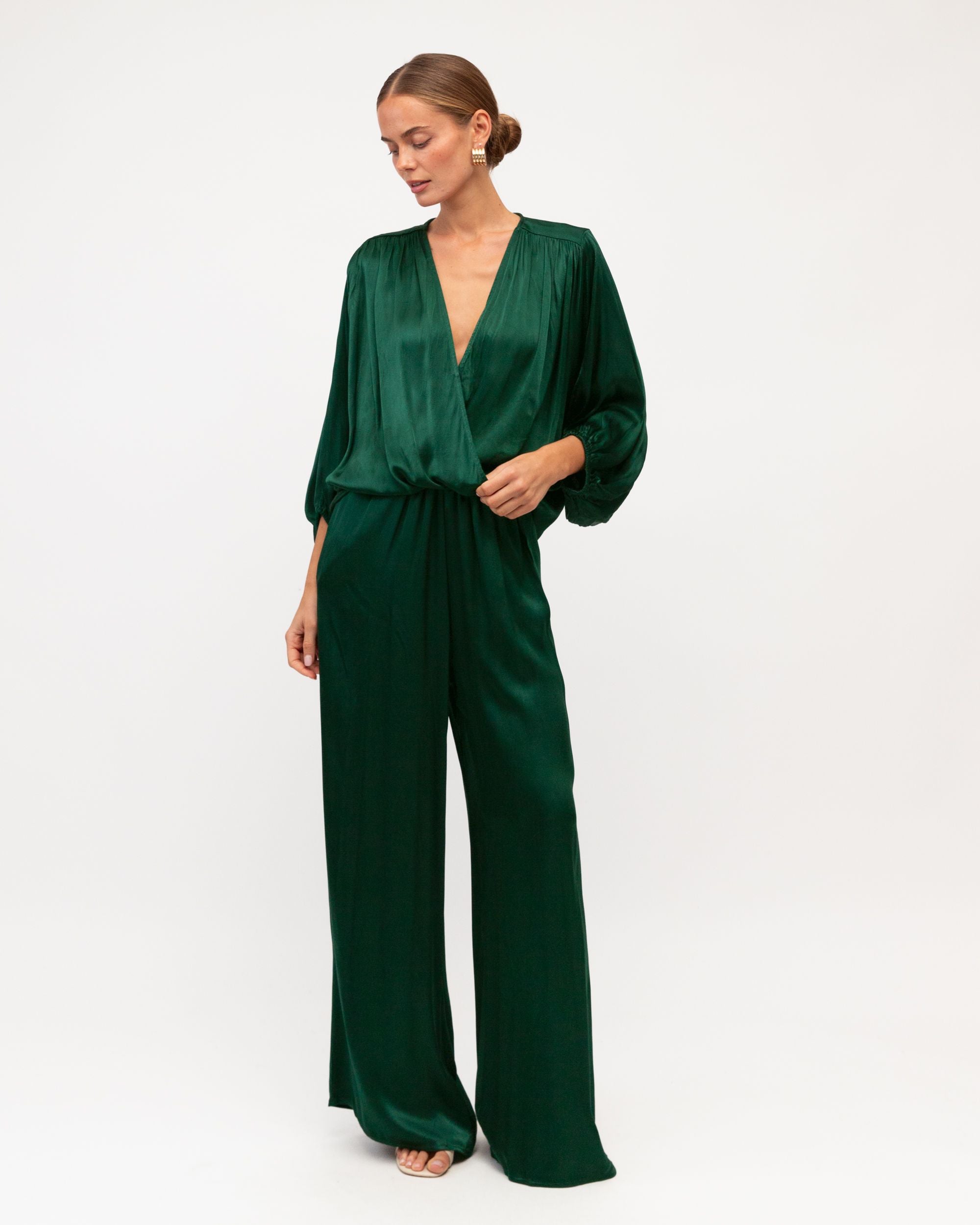 WHITE CLOSET / HERA CROSSOVER TOP / EMERALD / TF7205-100