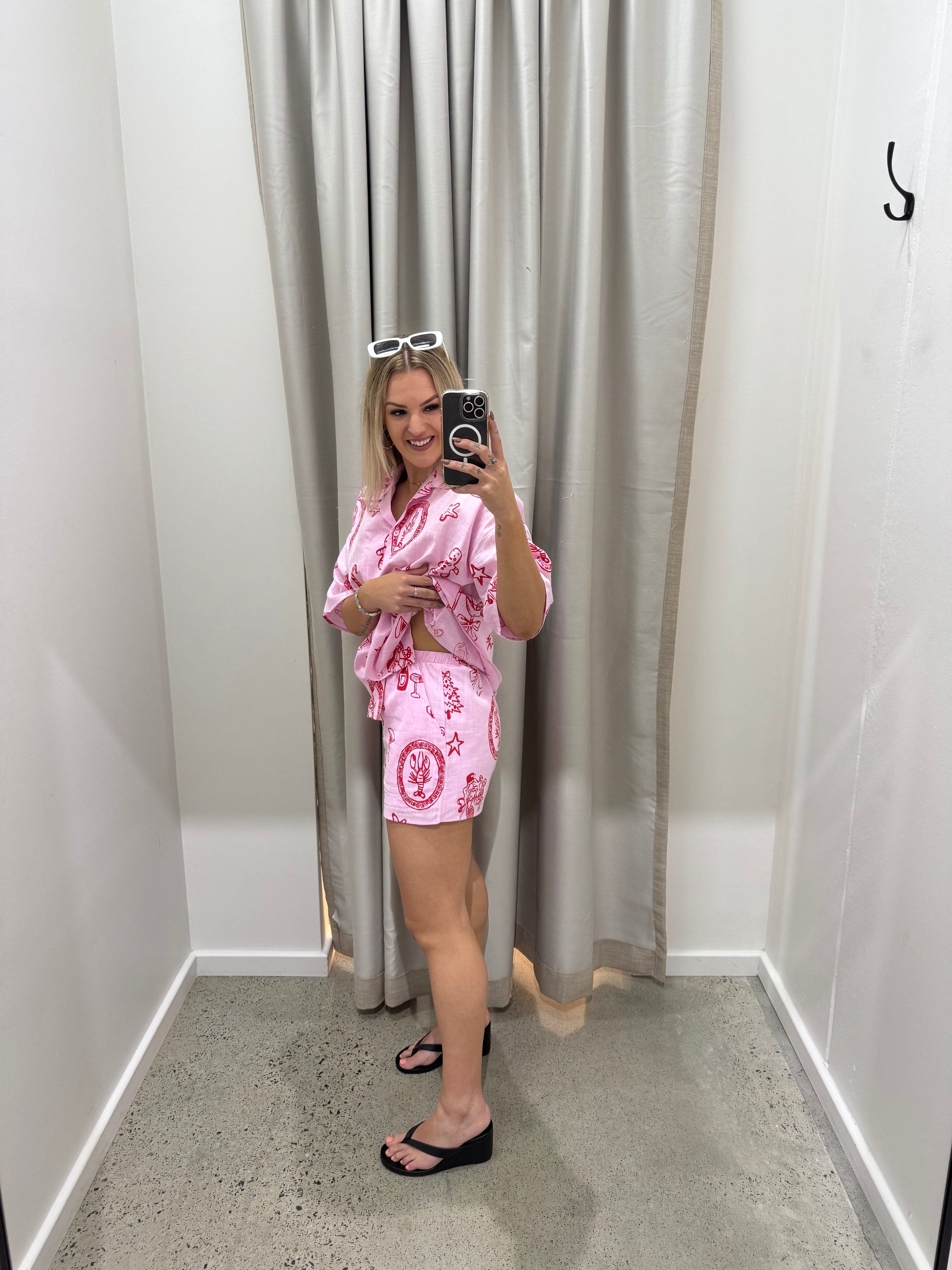 BY FRANKIE / SANTA SHORTS / PINK / 134