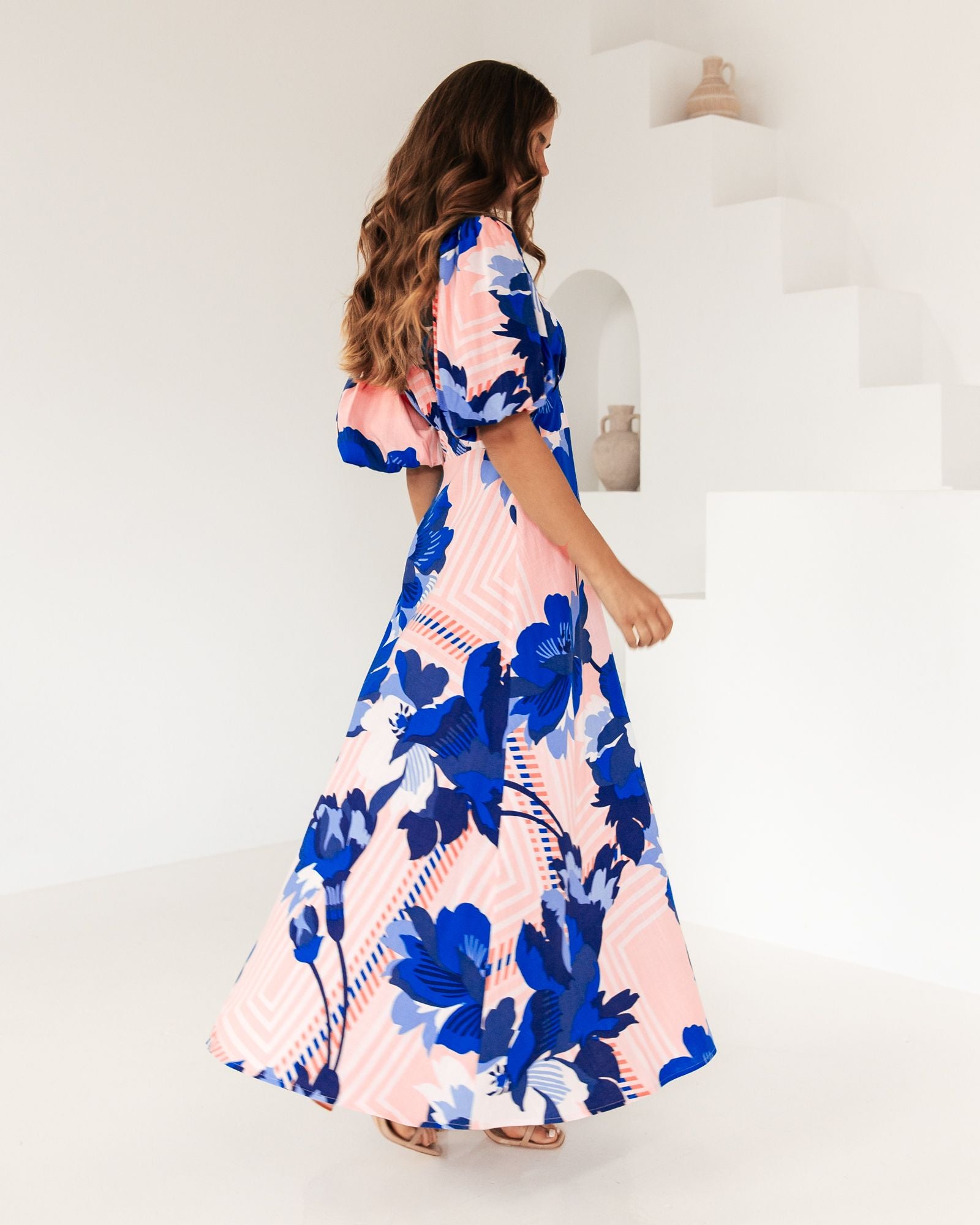 EBBY & I / SAPHIRE BLOOM DRESS / VVNE11105