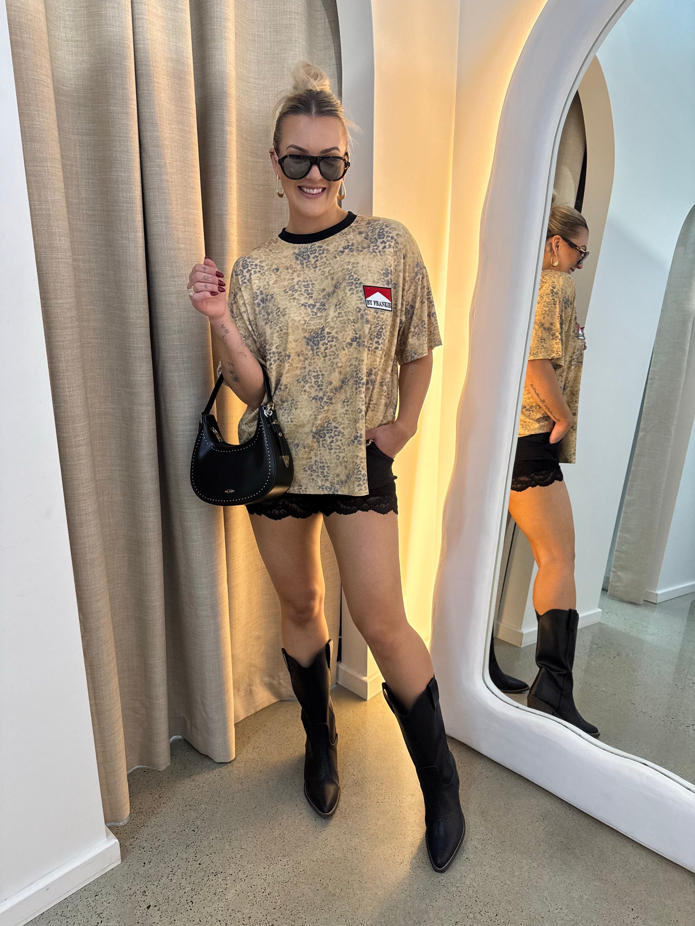 BY FRANKIE / LEOPARD PRINT TEE / 791-3