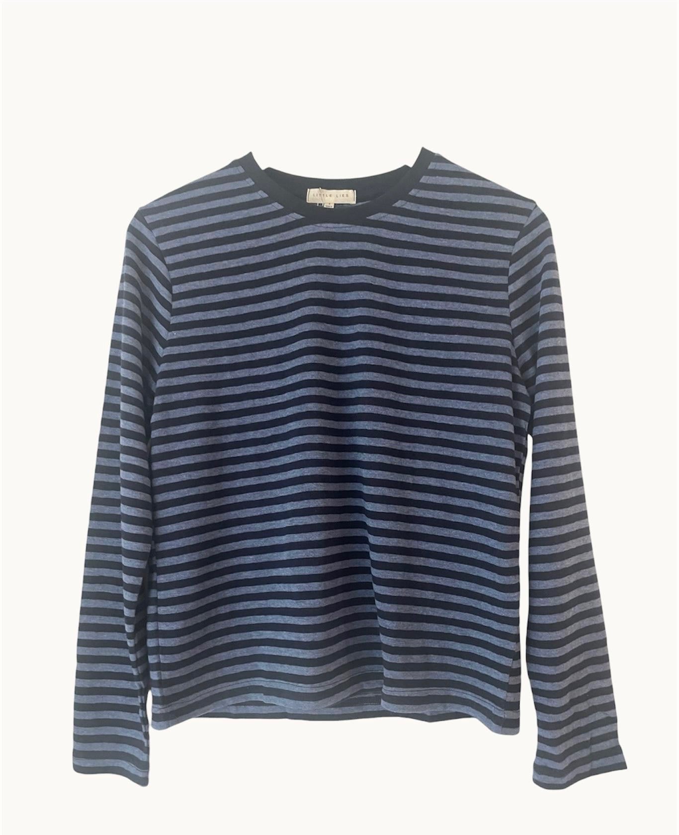 LITTLE LIES / ATHENS STRIPPED L/S / BLUE / S25060501