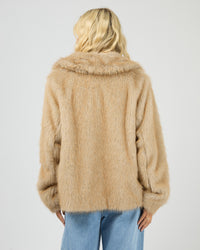 ALL ABOUT EVE / SABLE FAUX FUR JACKET / 6476292