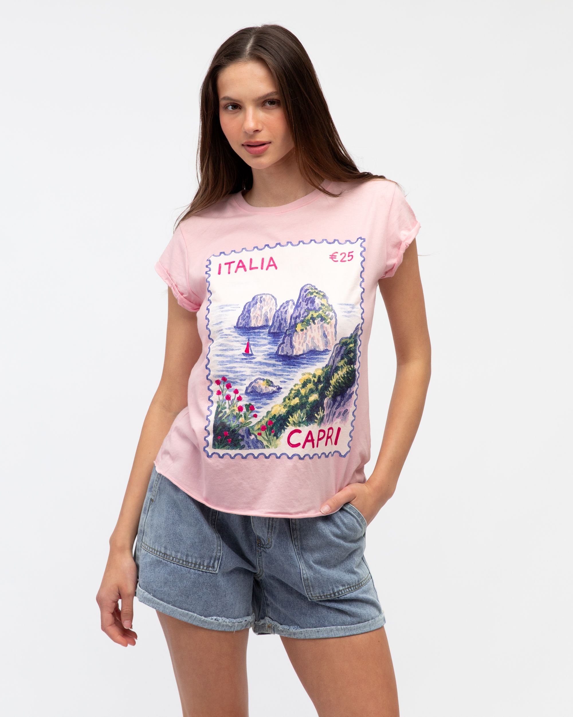 PAPER HEART / ITALIA TEE / PINK / PHE13064