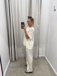 BY FRANKIE / CREAM PANTS  / 985-2