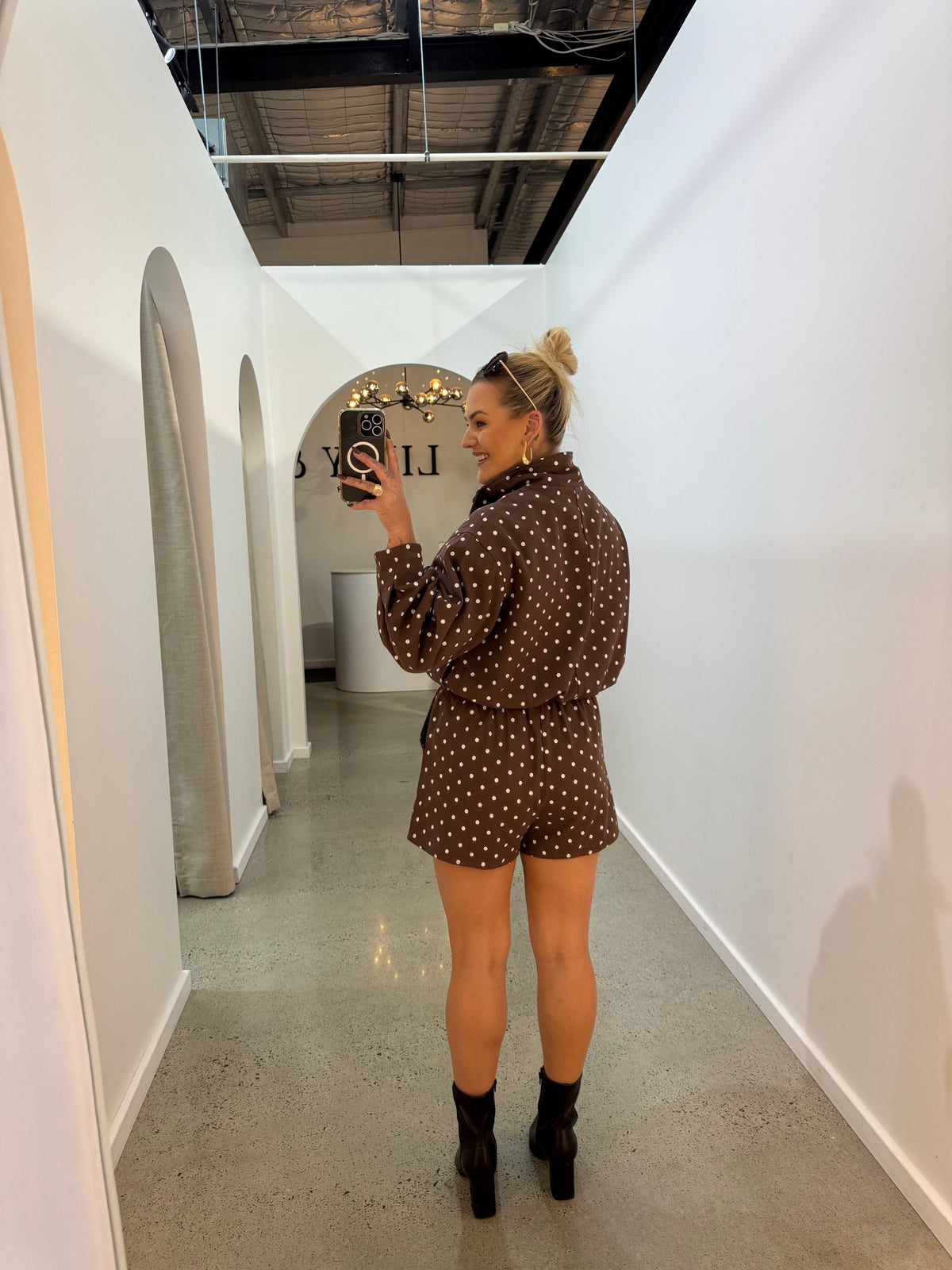 BY FRANKIE / CHOCOLATE SPOT SHORTS / 924-3