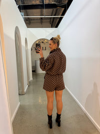BY FRANKIE / CHOCOLATE SPOT SHORTS / 924-3