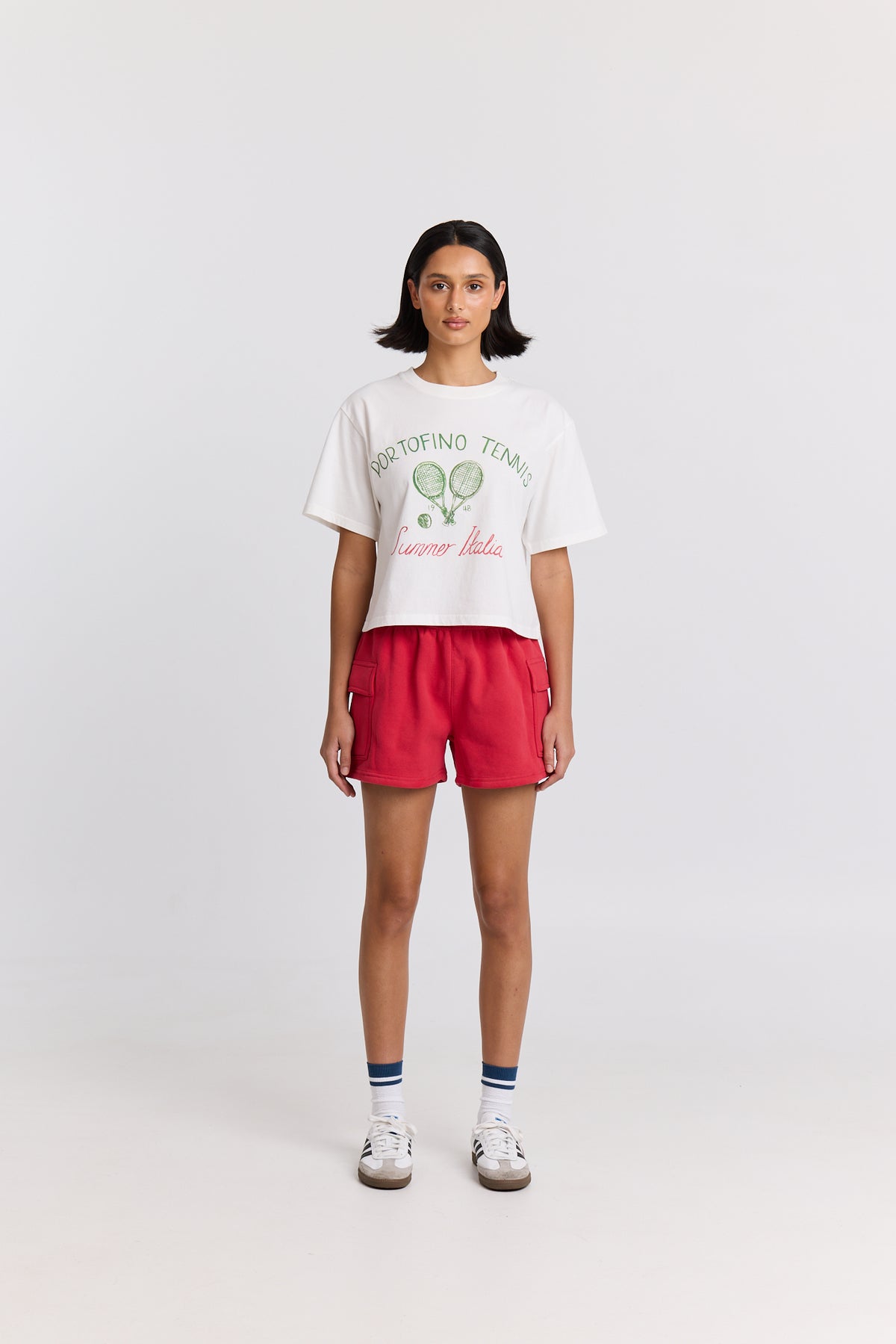 MAKU / PORTOFINO TENNIS BOXY CROP TEE