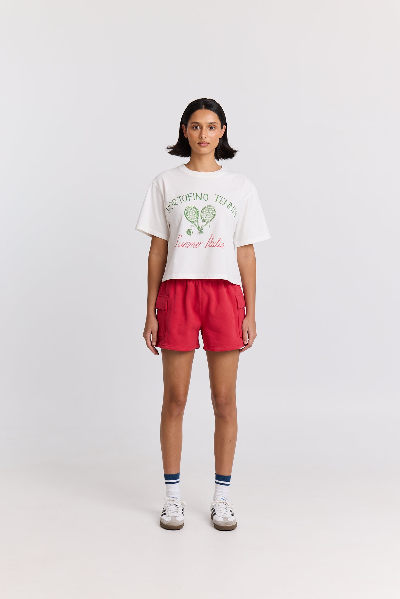 MAKU / PORTOFINO TENNIS BOXY CROP TEE