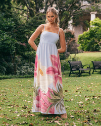 WHITE CLOSET / ISLAND FLORAL MAXI DRESS / TFE10903-1