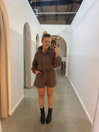 BY FRANKIE / CHOCOLATE SPOT SHORTS / 924-3