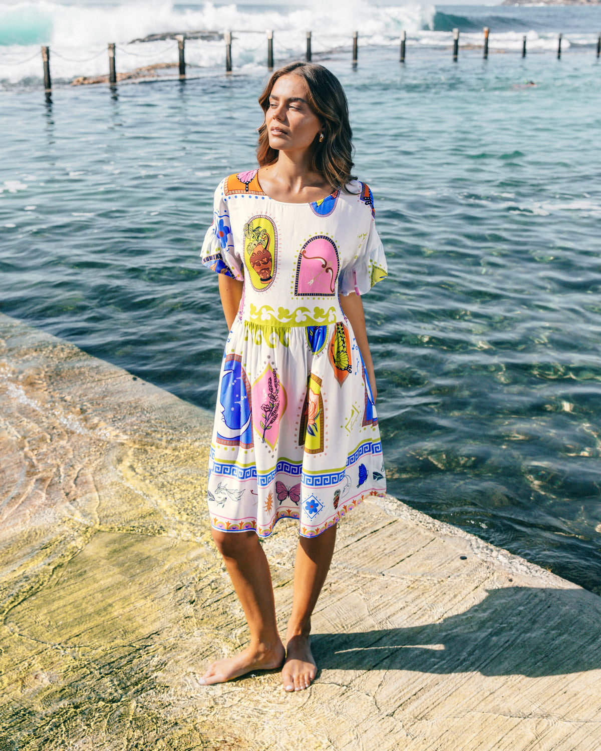 SUNETTA KNEE LENGTH DRESS