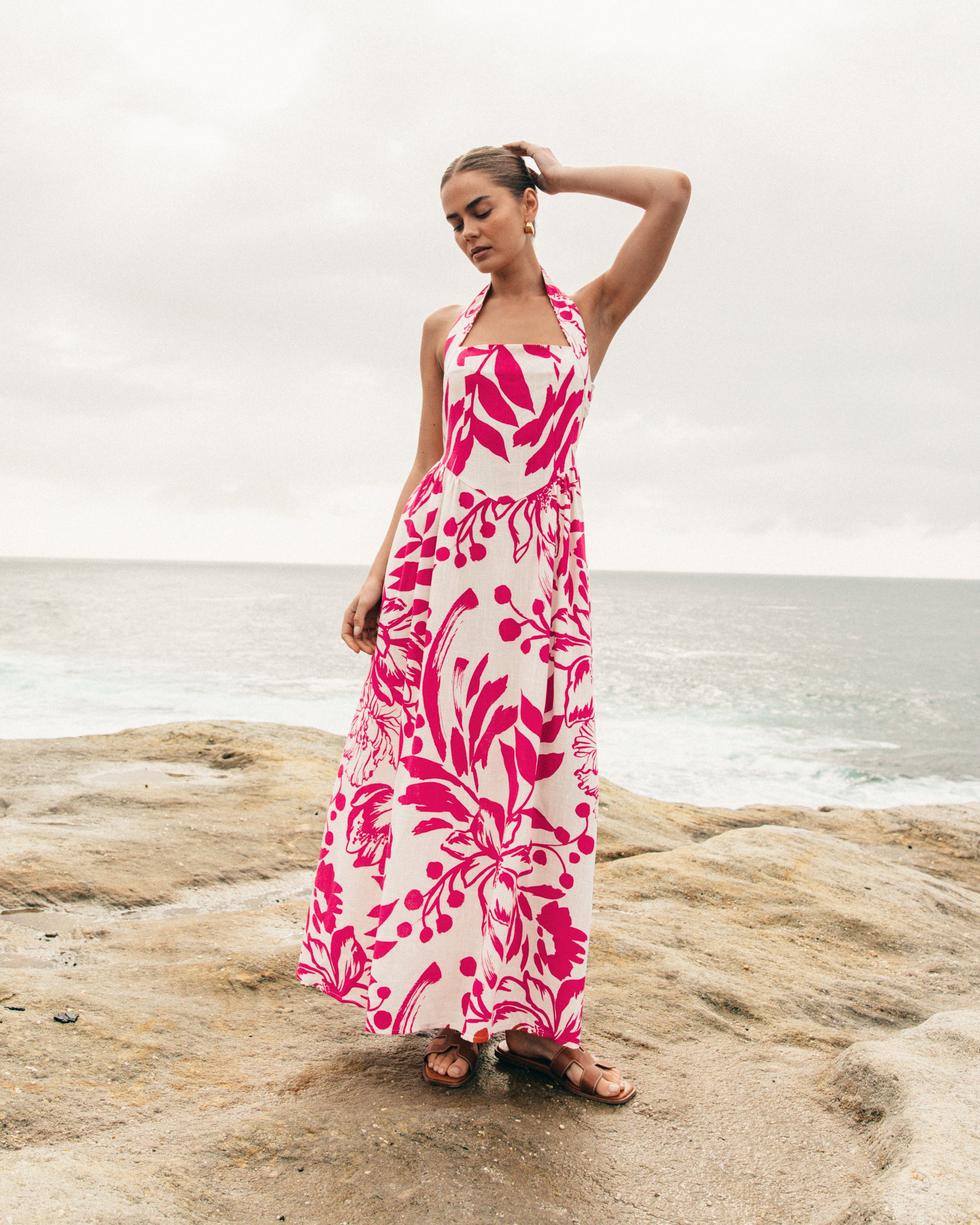 WHITE CLOSET / ROSALIND HALTER NECK