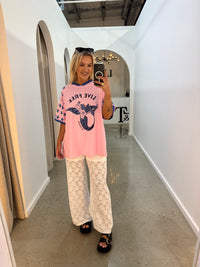 BY FRANKIE / LIVE FREE OVERSIZED TEE / 751-31