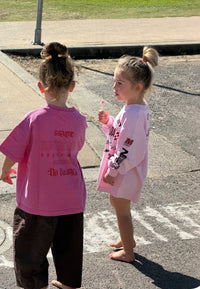 SSAINT / KIDS SIGNATURE MOTO TEE / PINK