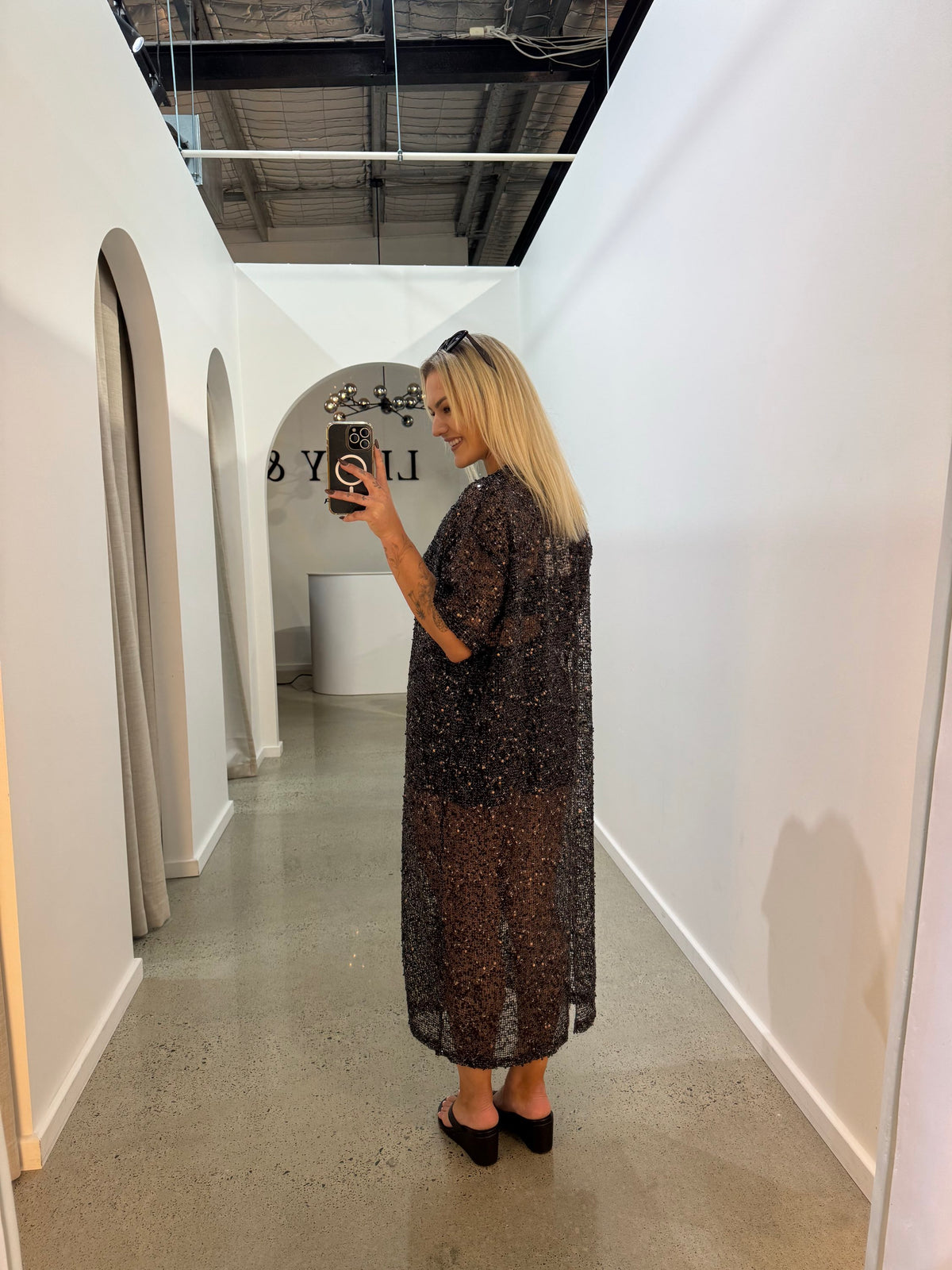 BY FRANKIE / BLACK SEQUIN DRESS / 699-3