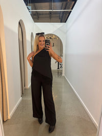 BY FRANKIE / CUPRO BLACK PANTS / 202612-1