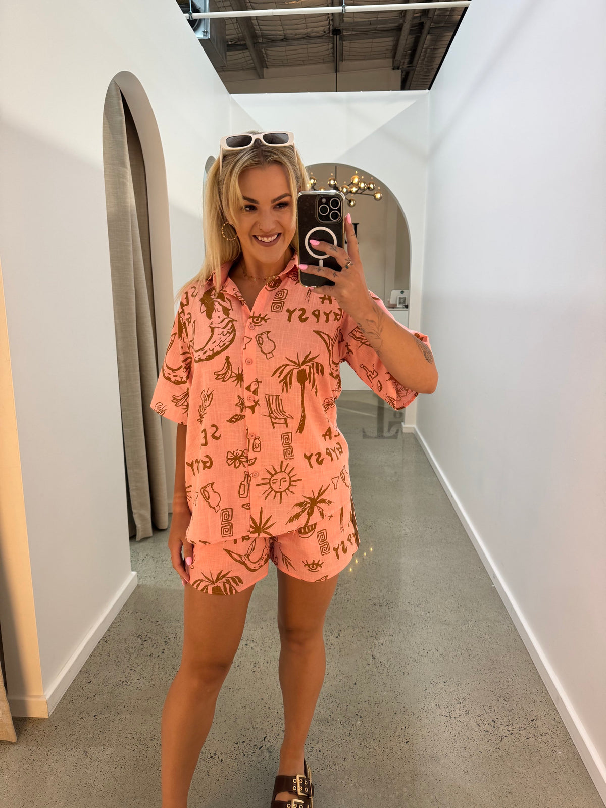 BY FRANKIE / GYPSY SEA SHIRT PEACH / 10-4