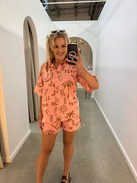 BY FRANKIE / GYPSY SEA SHIRT PEACH / 10-4