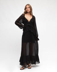 EBBY & I / KALINDA DRESS / BLACK / VV11319