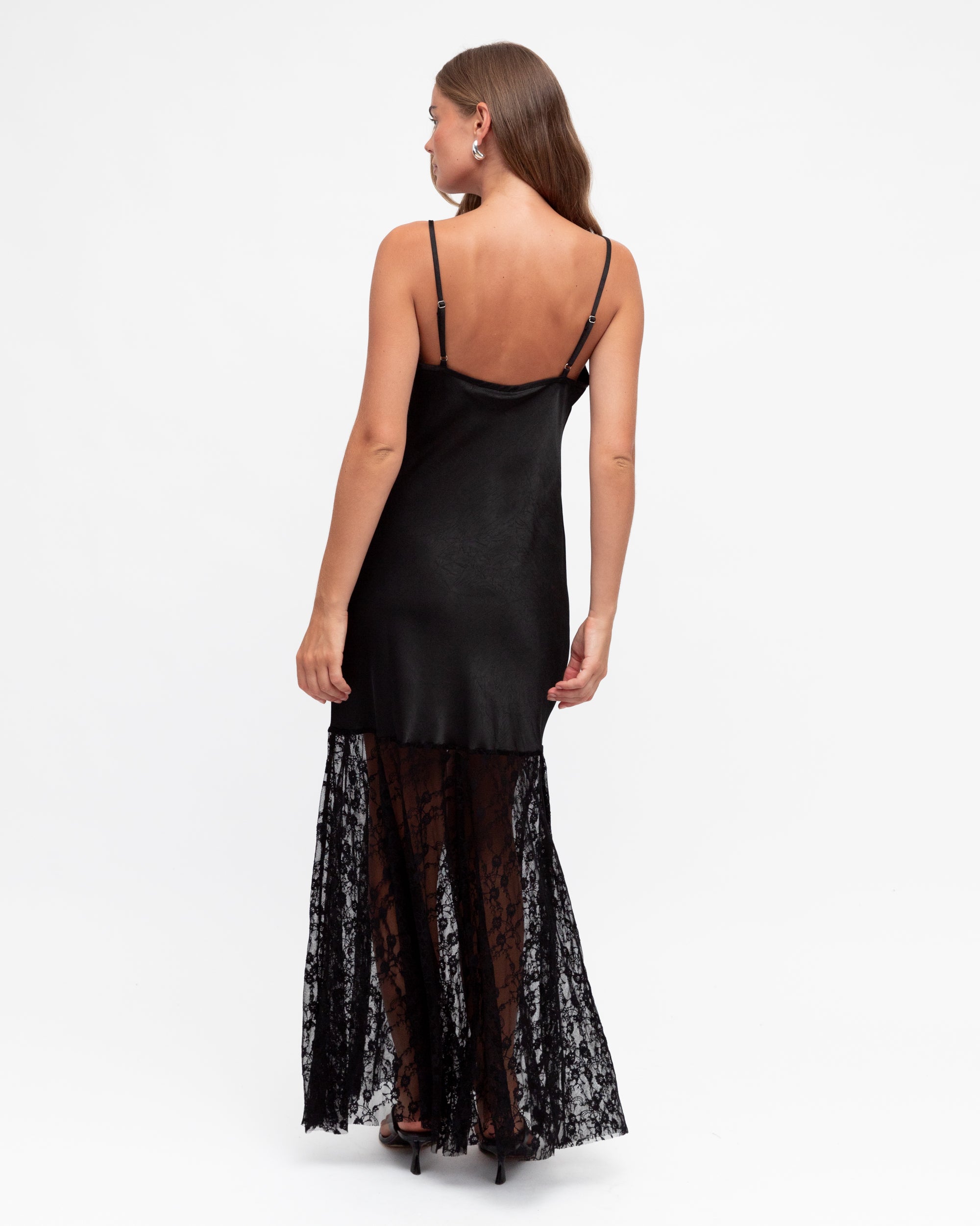 EBBY & I / FADE TO LACE DRESS / BLACK