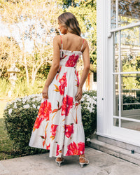 SCARLET ROSE MAXI DRESS 🌹