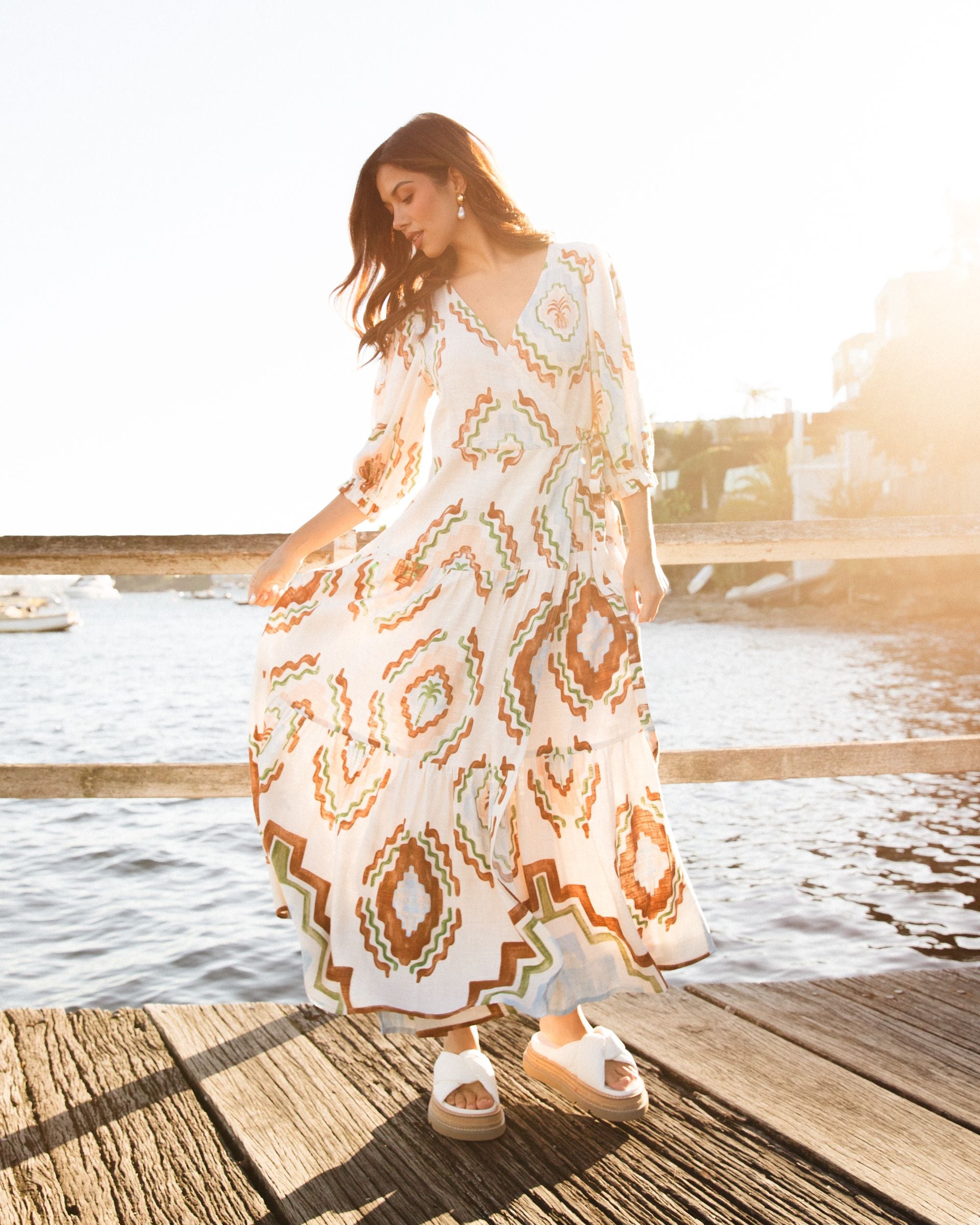 EBBY & I / IDYLL WRAP DRESS / VVNE11249