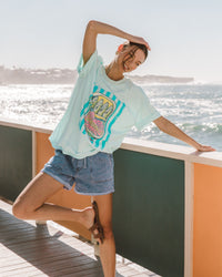 PAPER HEART / SARDINE TEE / AQUA / PHE13125
