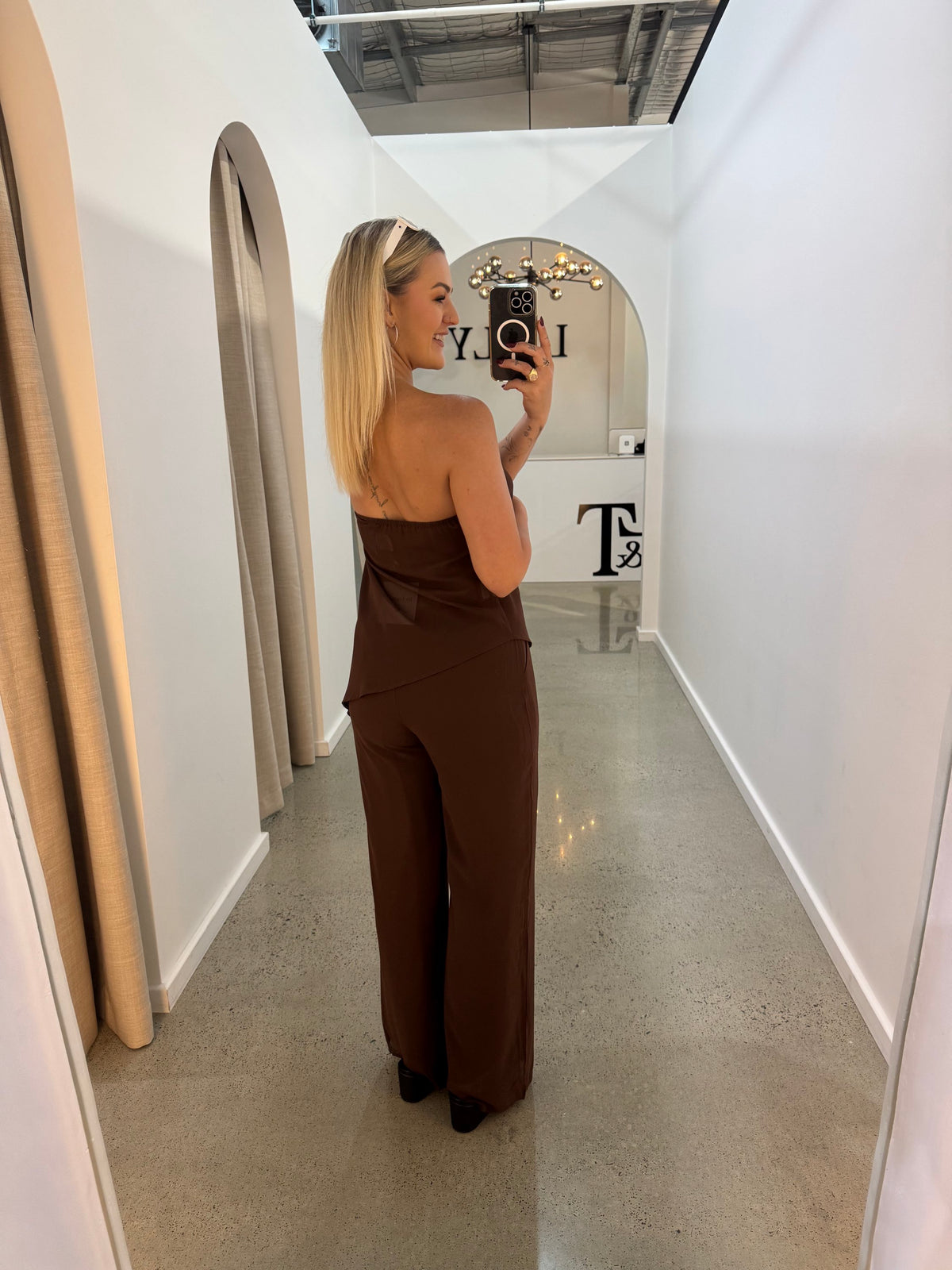 BY FRANKIE / CHOCOLATE SHEER TOP / 598-2