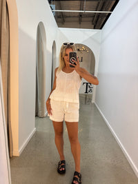 BY FRANKIE / WHITE TOP STITCHED / 79-2