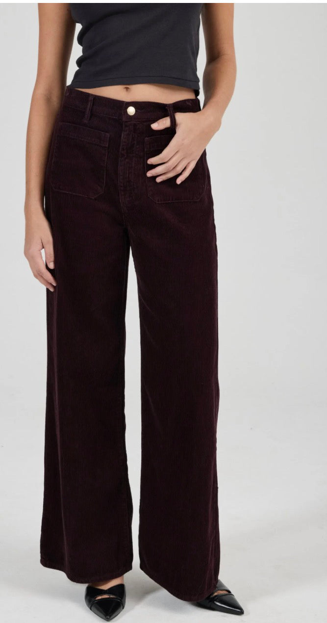 ROLLAS / RELAXED SAILOR LONG CORD / DARK CHERRY / R62J37