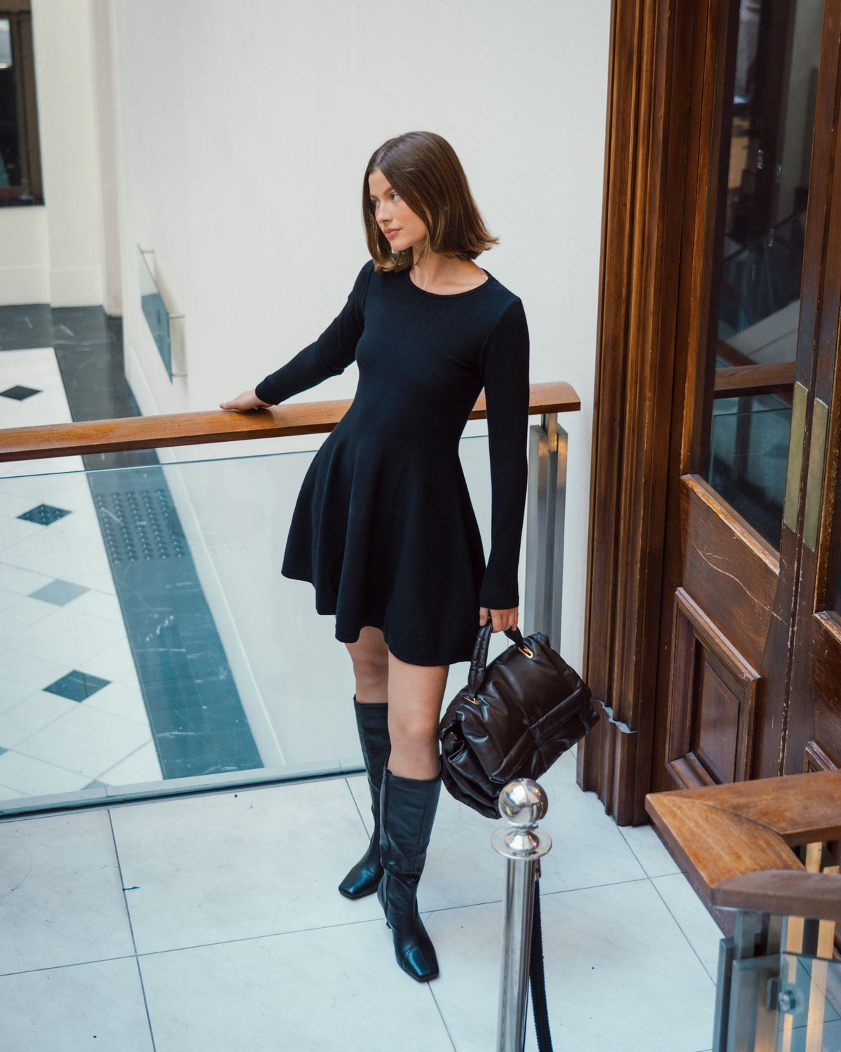 WHITE CLOSET / BELLA KNIT DRESS / TF10756