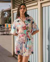 WHITE CLOSET / SUNNY SANTORINI SHIRT DRESS / TFE9999-2