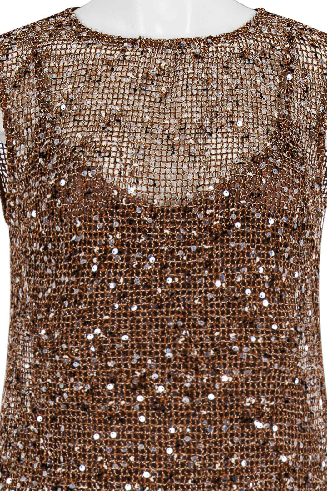ALL ABOUT MARY / CHOC SEQUINS DRESS /  EW8319M