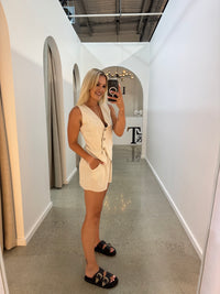 BY FRANKIE / ASY OATMEAL SHORTS / 53-5