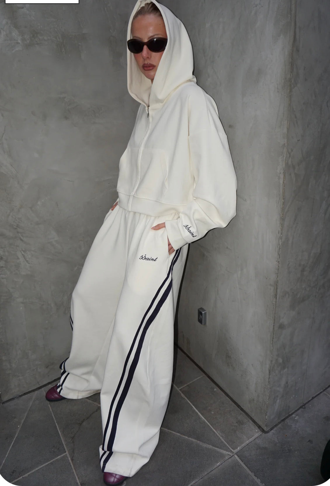 SŚAINT / BARREL PANT / BUTTER & NAVY