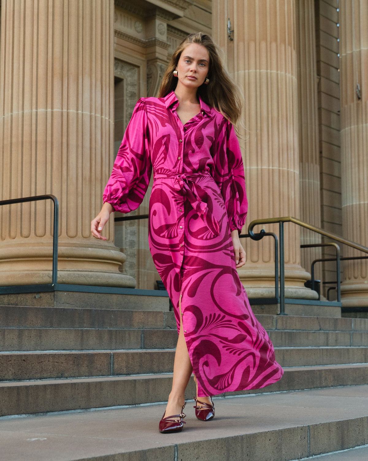 WHITE CLOSET / WILLOW SWIRL DRESS