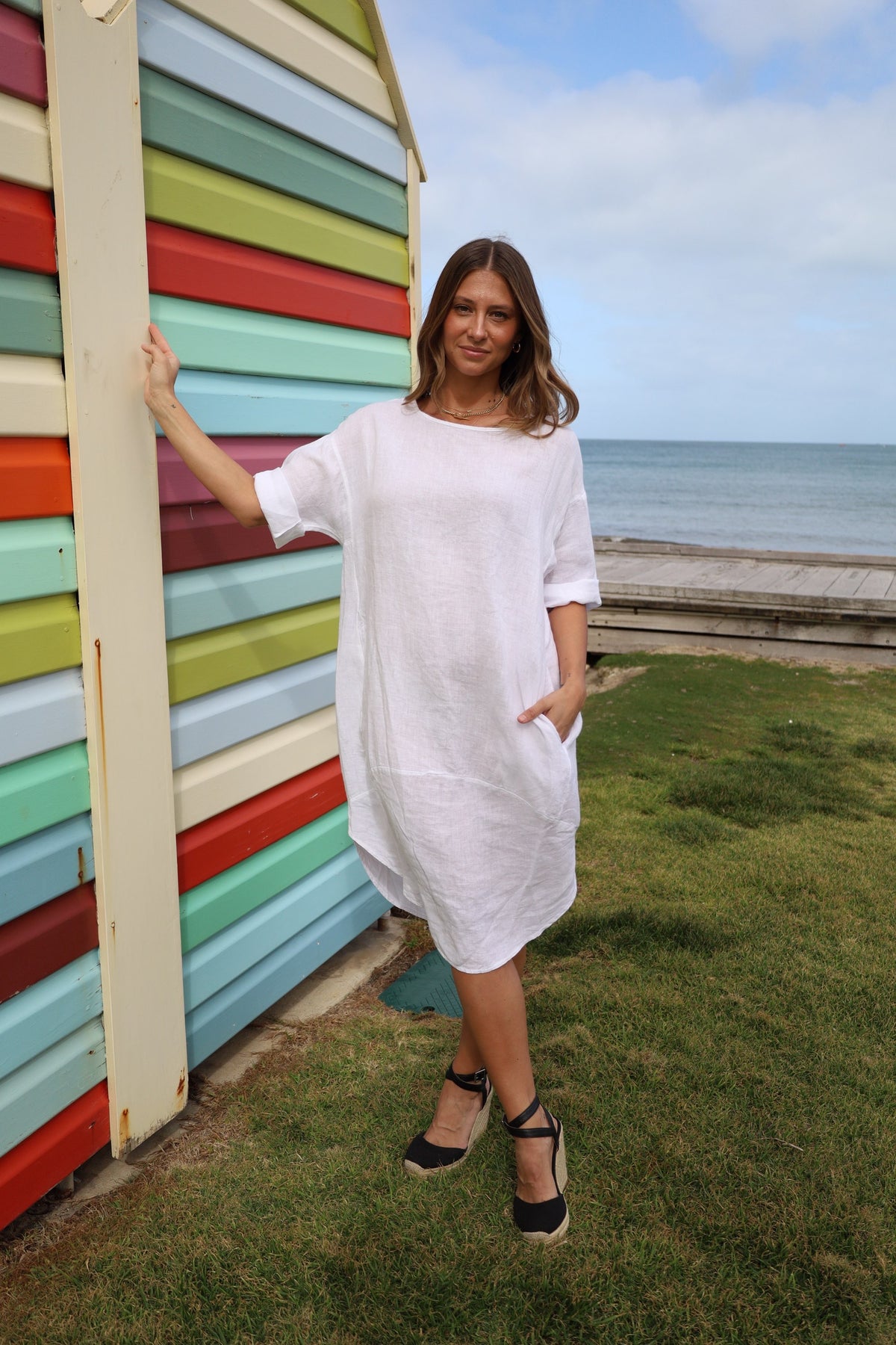 LUCCA LINEN DRESS