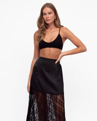 EBBY & I / FADE TO LACE / SKIRT / BLACK