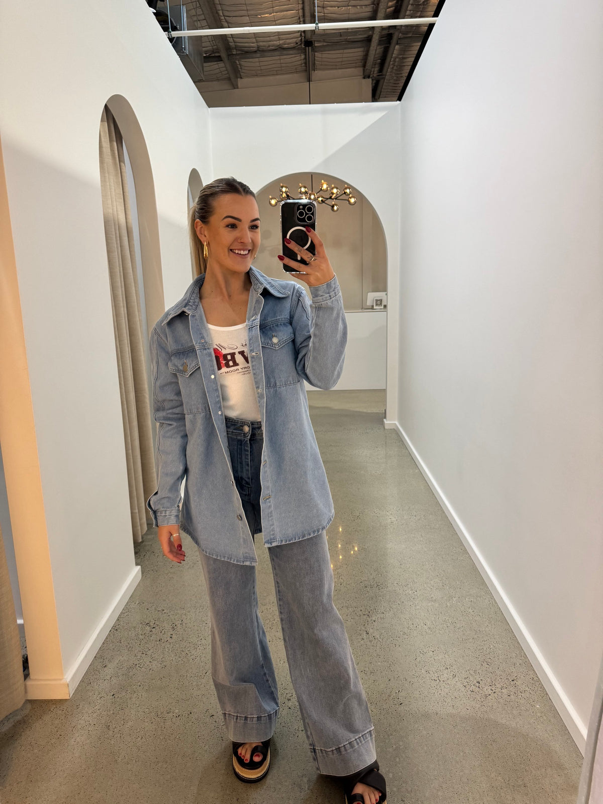 COUNTRY DENIM / BOYFRIEND SHACKET / LIGHT BLUE / CGJ1541