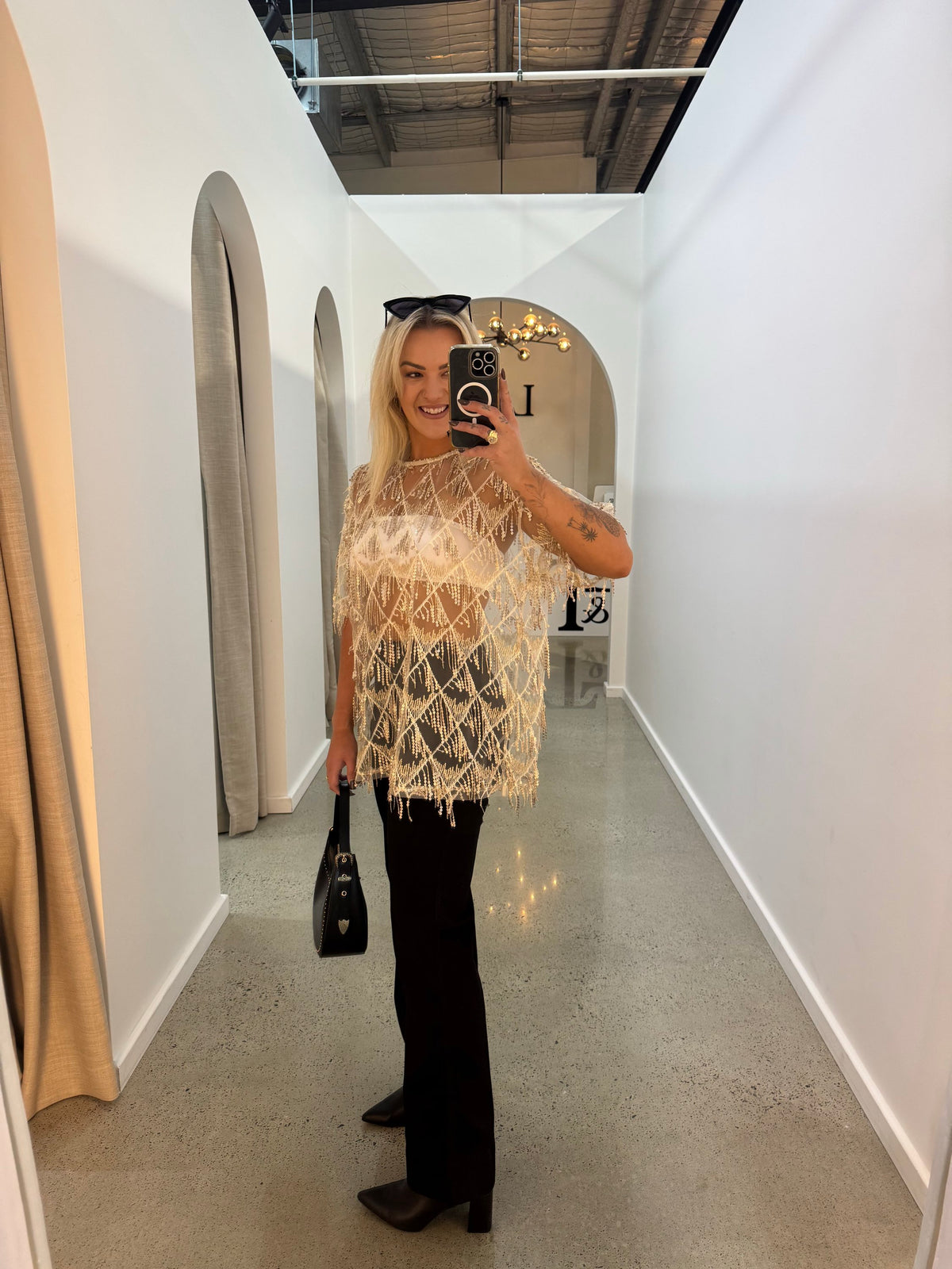 BY FRANKIE / GOLD OVERSIZED TASSEL SEQUIN / 231-13