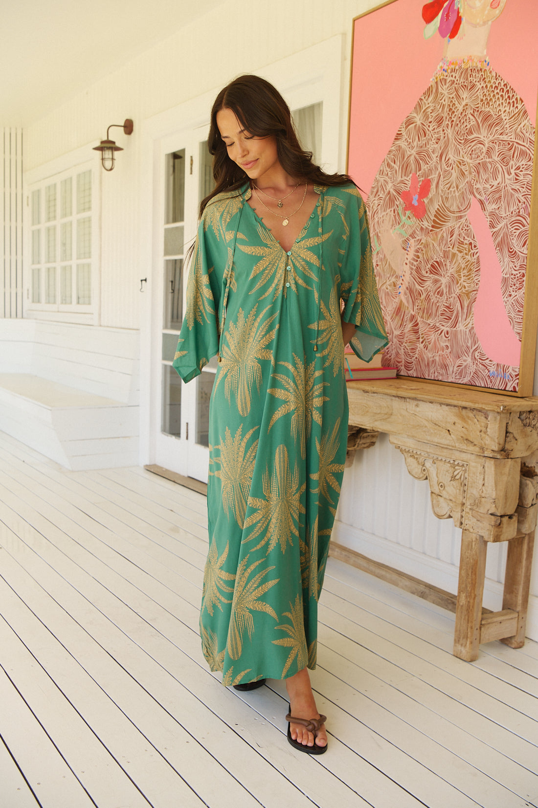 JAASE / ISLAND GREEN DRESS / JAS2108